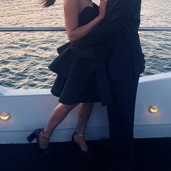 Black strapless evening gown from Turkish brand “Say” in size S. - Picture 3 of 3